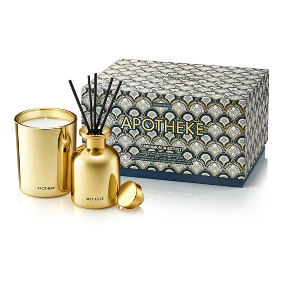 Apotheke Gold Candle and Diffuser Set - Picture 1 of 4